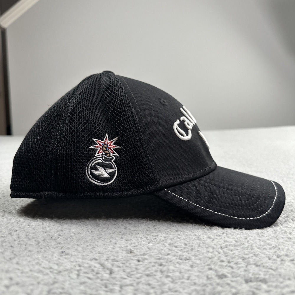 Callaway Tour Authentic Odyssey XR Bomb Golf Hat Men Small Medium Black Cap - Picture 10 of 14